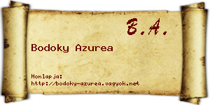 Bodoky Azurea névjegykártya
